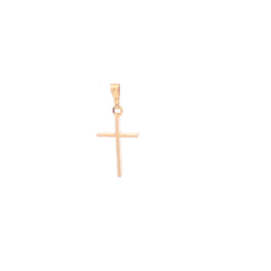 14K Cross Squared Christian Faith Symbol Charm/Pendant Yellow Gold