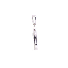 Load image into Gallery viewer, 10K 0.75 Ctw Diamond Pear Scalloped Dangle Pendant White Gold