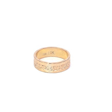Load image into Gallery viewer, Gold Filled 5.9mm Blossom Pattern Vintage Statement Band Ring