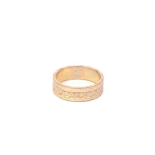 Load image into Gallery viewer, Gold Filled 5.9mm Blossom Pattern Vintage Statement Band Ring
