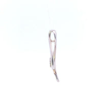 Load image into Gallery viewer, Sterling Silver 10k Gold Diamond Wavy Round Cluster Journey Pendant