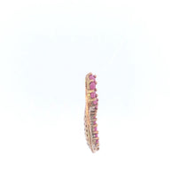 Load image into Gallery viewer, Sterling Silver Ruby Diamond Infinity Loop Forever Love Pendant