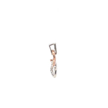 Load image into Gallery viewer, 10K Two Tone Diamond Heart Love Symbol Pendant Rose Gold