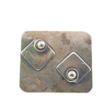 Load image into Gallery viewer, Sterling Silver 1950&#39;s Rebajes Geometric Abstract Square Pin/Brooch