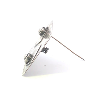 Sterling Silver 1950's Rebajes Geometric Abstract Square Pin/Brooch