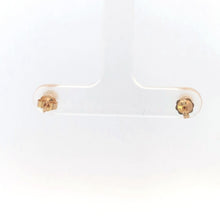 Load image into Gallery viewer, 10K 3.9mm Vintage Ball Sphere Round Stud Earrings Yellow Gold