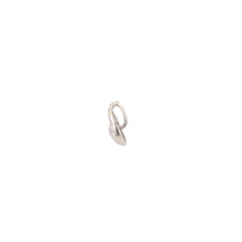 Load image into Gallery viewer, 14K Diamond Textured Heart Love Symbol Charm/Pendant White Gold