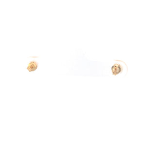 10K 4.1mm Vintage Round Ball Circle Classic Stud Earrings Yellow Gold