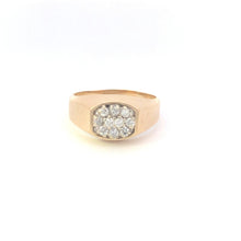 Load image into Gallery viewer, 10K 0.40 Ctw Men&#39;s Diamond Vintage Cluster Ring Yellow Gold