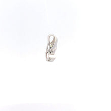 Load image into Gallery viewer, 10K Princess Sapphire Diamond Accent Squared Pendant White Gold