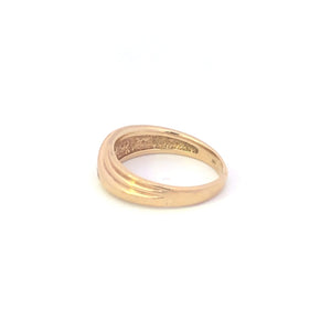 10K 0.44 Ctw Diamond Men's Wedding Band Ring Yellow Gold