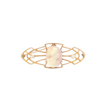 Load image into Gallery viewer, 10K Victorian Carved Coral Cameo Seed Pearl Pin/Brooch Yellow Gold
