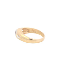 Load image into Gallery viewer, 10K Men&#39;s Round Baguette Accent CZ Statement Ring Yellow Gold