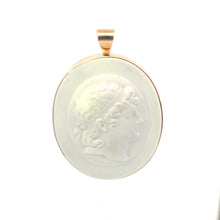 Load image into Gallery viewer, 14K 150 Year Staatliche Museen zu Berlin Cameo Oval Pendant Yellow Gold