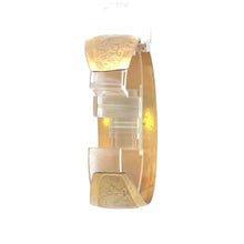 Load image into Gallery viewer, Gold Filled Peruvian Mayan Tribal Motif Cuff Bracelet 6.75&quot;