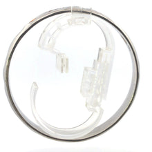 Load image into Gallery viewer, Sterling Silver Beach Ocean Motif Stamped Bangle Bracelet 8.25&quot;
