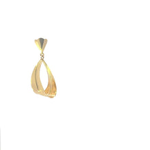 Load image into Gallery viewer, 14K Retro Loop Swirl Vintage Oval Single Earring Yellow Gold