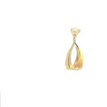 Load image into Gallery viewer, 14K Retro Loop Swirl Vintage Oval Single Earring Yellow Gold