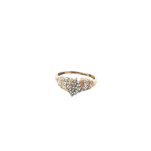 Load image into Gallery viewer, 10K Vintage Diamond Cluster Statement Ring Yellow Gold