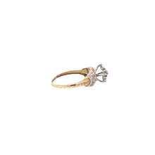 Load image into Gallery viewer, 10K Vintage Diamond Cluster Statement Ring Yellow Gold
