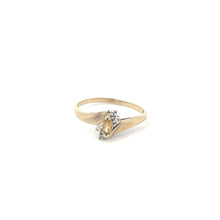 Load image into Gallery viewer, 10K Marquise Citrine Diamond Accent Vintage Ring Yellow Gold