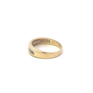 10K 0.27 Ctw Diamond Wedding Band Ring Yellow Gold