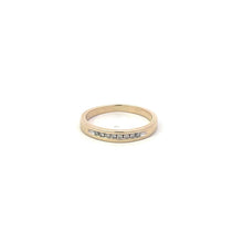 Load image into Gallery viewer, 10K Diamond Classic Vintage Wedding Band Ring Yellow Gold