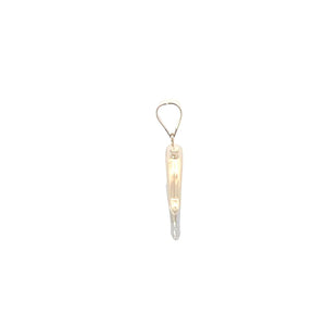 10K Two Tone Jumping Dolphin Vintage Animal Pendant Yellow Gold