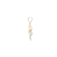 Load image into Gallery viewer, 10K Two Tone Jumping Dolphin Vintage Animal Pendant Yellow Gold