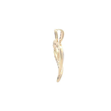 Load image into Gallery viewer, 10K Diamond Heart Love Symbol Vintage Romantic Pendant Yellow Gold
