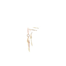 Load image into Gallery viewer, 14K Black Hills Leaf Grape Cluster Dangle Earrings Yellow Gold