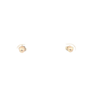 10K 4.0mm Round Ball Vintage Classic Stud Earrings Yellow Gold