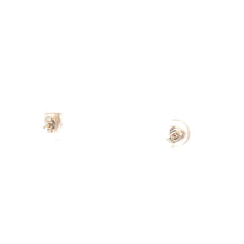 Load image into Gallery viewer, 10K Heart Solitaire Vintage Love Symbol Stud Earrings Yellow Gold