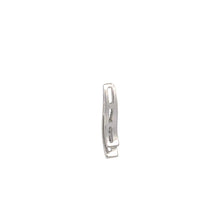 Load image into Gallery viewer, 10K Diamond Graduated Wave Journey Symbol Pendant White Gold