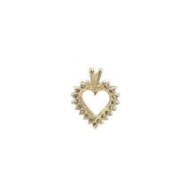Load image into Gallery viewer, 10K Diamond Heart Love Symbol Classic Love Pendant Yellow Gold