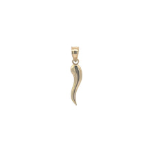 Load image into Gallery viewer, 10K Italian Horn Traditional Protection Symbol Charm/Pendant Yellow Gold