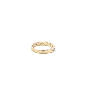 14K 0.56 Ctw Diamond Classic Wedding Band Ring Yellow Gold