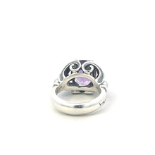 Load image into Gallery viewer, Sterling Silver 18k Gold Amethyst Pearl Butterfly Ann King Ring