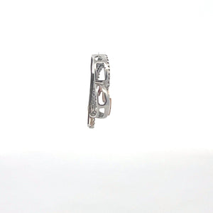 Sterling Silver 10k Gold Diamond Mom Heart Love Symbol Pendant