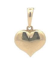 Load image into Gallery viewer, 14K Vintage Classic Puffy Heart Love Symbol Pendant Yellow Gold