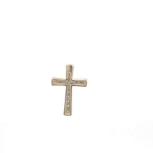 Load image into Gallery viewer, 10K Diamond Cross Christian Faith Symbol Pendant Yellow Gold