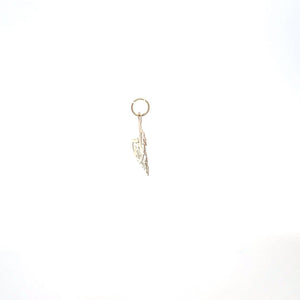 14K #1 Number One Sister Family Love Charm/Pendant Yellow Gold