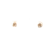 Load image into Gallery viewer, 14K Oval Opal Vintage Statement Stud Earrings Yellow Gold