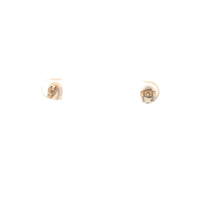 14K Oval Opal Vintage Statement Stud Earrings Yellow Gold