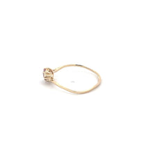 Load image into Gallery viewer, 14K Marquise Pink Topaz Diamond Vintage Ring Yellow Gold
