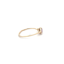 Load image into Gallery viewer, 14K Marquise Pink Topaz Diamond Vintage Ring Yellow Gold