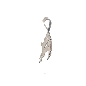 Sterling Silver Ray Tracy Knifewing Heartline Buffalo Pendant