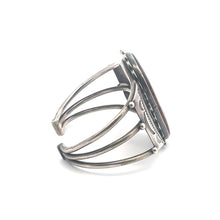 Load image into Gallery viewer, Sterling Silver Dendritic Agate Southwester Vintage Cuff Bracelet 6.75&quot;
