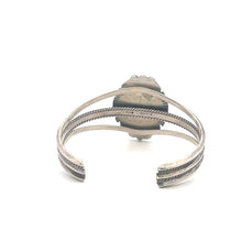 Load image into Gallery viewer, K C Song Speckled Brown White Stone Cuff Bracelet 6.5&quot; Yellow Gold