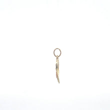 Load image into Gallery viewer, 14K Black Hills Rose Flower Heart Love Charm/Pendant Yellow Gold